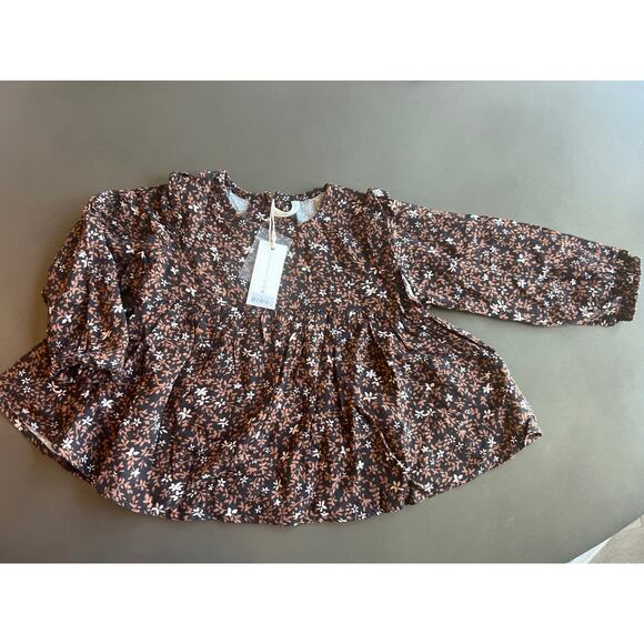 Rylee + Cru Piper Blouse Winter Bloom 2-3 NWT - Picture 3 of 3